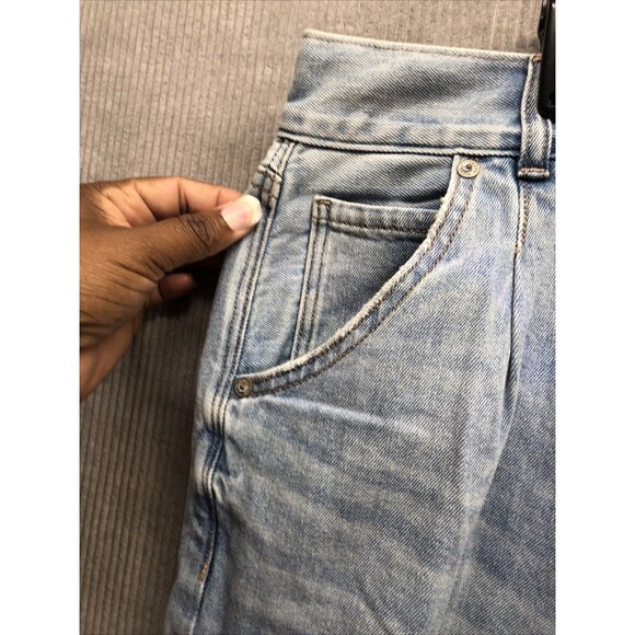 American Eagle Womens Denim Jeans Size 16 Short Factory Destroyed - Picture 6 of 16